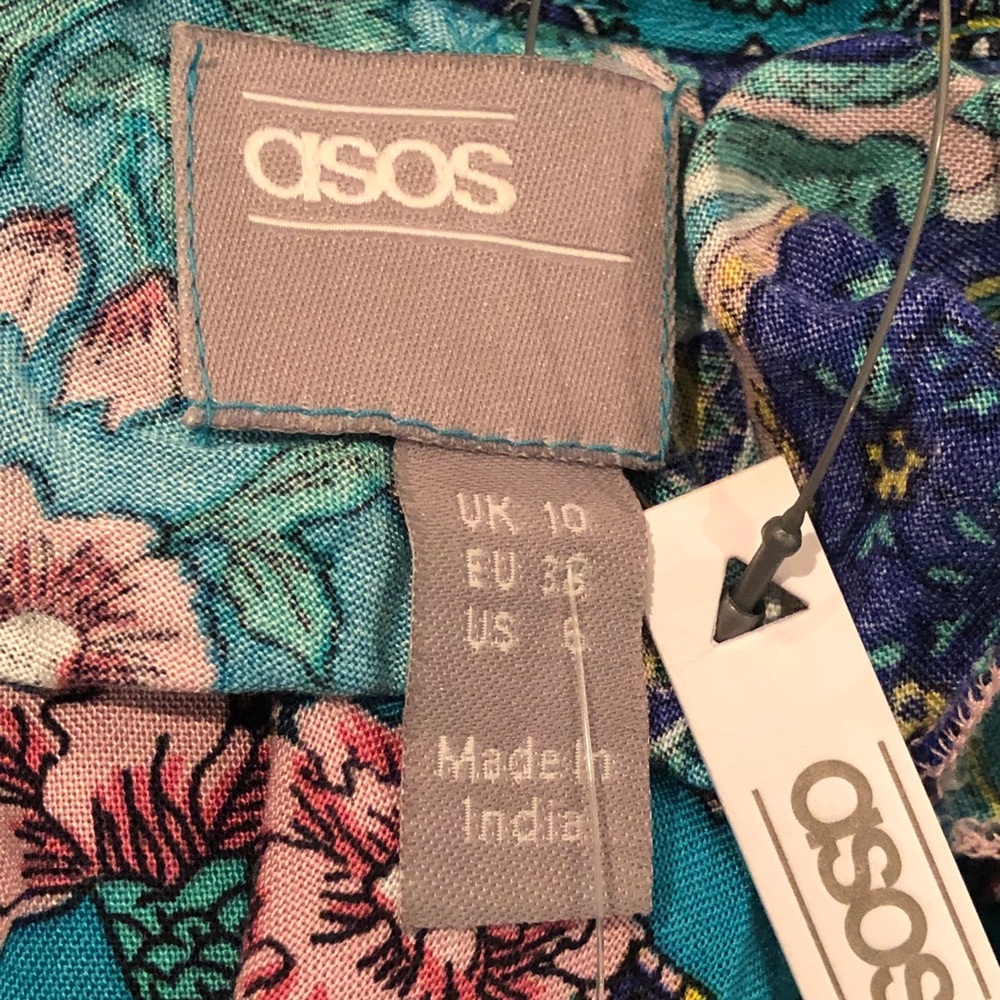 ASOS | Paisley Print Ruffle Jumpsuit - Picture 8 of 9